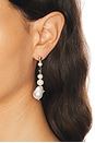 view 3 of 3 PENDIENTES POET in 14k Yellow Gold, Tourmaline Beads, & Freshwater Pearls