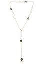 view 1 of 4 COLLAR POET in 14k Yellow Gold, Tourmaline Beads, & Freshwater Pearls