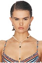 view 2 of 4 COLLAR POET in 14k Yellow Gold, Tourmaline Beads, & Freshwater Pearls