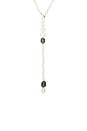 view 3 of 4 COLLAR POET in 14k Yellow Gold, Tourmaline Beads, & Freshwater Pearls