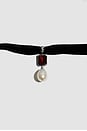 view 2 of 2 COLLIER in Sterling Silver, Garnet, & Freshwater Pearl