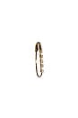 view 1 of 2 Mini Diamond Prong Safety Pin Single Earring in 14k Yellow Gold & Natural Diamonds
