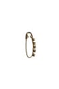 view 2 of 2 Mini Diamond Prong Safety Pin Single Earring in 14k Yellow Gold & Natural Diamonds