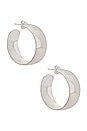 view 1 of 2 XL Dome Hoop Earrings in Sterling Silver