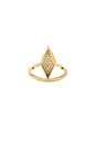 view 3 of 3 Pave Diamond Shape Ring in Gold