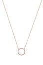 view 1 of 3 Crystal Circle Necklace in Rose Gold