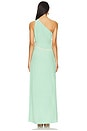 view 4 of 5 Calypso Front Cutout Gown in Solid Green
