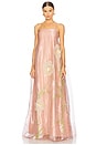 view 1 of 5 Daffodil Veil Embroidered Dress in Rose Shadow