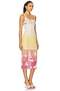 view 2 of 4 VESTIDO MIDI BORDADO COM JOIAS VALERIA in Pink Ombre