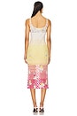 view 3 of 4 VESTIDO MIDI BORDADO COM JOIAS VALERIA in Pink Ombre