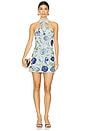 view 1 of 4 Naia Floral Halter Dress in Periwinkle Blue