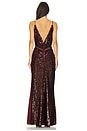 view 3 of 4 Vestido Julia Slip in Dark Maroon