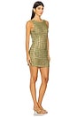 view 2 of 4 Claudia Green Crystal Mini Dress in Nude