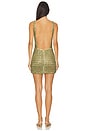 view 3 of 4 Claudia Green Crystal Mini Dress in Nude