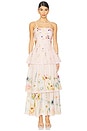 view 1 of 5 Garden Gala Tier Dress in Pink Multi Floral