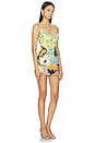 view 2 of 4 Floral Jacquard Embroidered Mini Dress in Multi