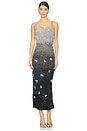 view 1 of 4 Ravens Wing Beaded Dress in Chrome Ombre