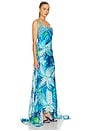 view 2 of 4 Floral Pixie Trail Dress in Blue
