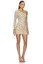 view 2 of 4 ROBE COURTE FROSTED SILVER in Nude
