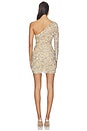view 3 of 4 ROBE COURTE FROSTED SILVER in Nude