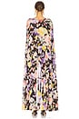 view 3 of 4 Coralia Gathered Cape Dress in Coralia Floral