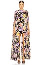 view 4 of 4 Coralia Gathered Cape Dress in Coralia Floral