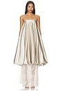 view 1 of 4 Champagne Lace Gown in Silver