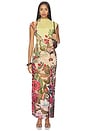 view 1 of 3 ROBE BOTANICAL SYMPHONY in Printed