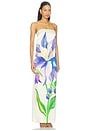 view 2 of 3 Iris Of The Sapphire Garden Dress in Printed