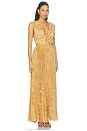 view 2 of 4 Honeydew Printed Draped Gown in Printed