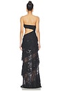 view 5 of 5 Luna Veil Tier Dress in Black