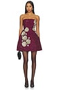 view 1 of 5 Midnight Rosette Dress in Cherry Red