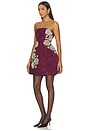 view 4 of 5 Midnight Rosette Dress in Cherry Red