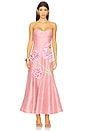 view 1 of 4 Petaleeza Corset Gown in Peony