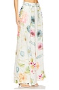 view 2 of 6 Blossom Belle Flared Pants in Ecru Multi Floral