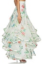 view 3 of 6 JUPE SKIRT in Petal Cascade Flounce