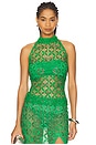 view 1 of 5 Mossy Meadow Halter Top in Moss