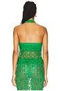 view 3 of 5 Mossy Meadow Halter Top in Moss