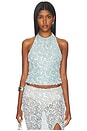 view 1 of 5 Isolde Lace Top in Teal