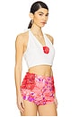 view 2 of 5 Savannah Tank in White & Coral Floral