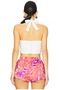 view 3 of 5 Savannah Tank in White & Coral Floral