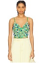 view 1 of 5 Mossy Meadow Bustier in Moss Multi