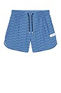 view 5 of 6 Luka Short in Rhombus All Over Print 7