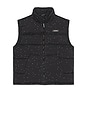 view 5 of 6 Alpine Puffer Vest in Black & White Splatter