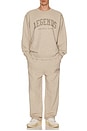 view 4 of 5 PANTALON SWEAT FAIRFAX in Taupe Heather