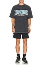 view 4 of 5 Athletic Club Heritage Tee in Washed Charcoal
