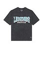 view 5 of 5 Athletic Club Heritage Tee in Washed Charcoal