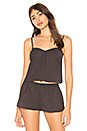 view 1 of 4 Cotton Cami in Dark Charcoal