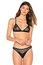 view 1 of 4 Snake Lace Triangle Bra in Black