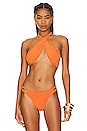 view 1 of 8 Ibiza Wrap Bikini Top in Burnt Orange